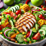 Grilled Chicken and Veggie Salad for Weight Loss