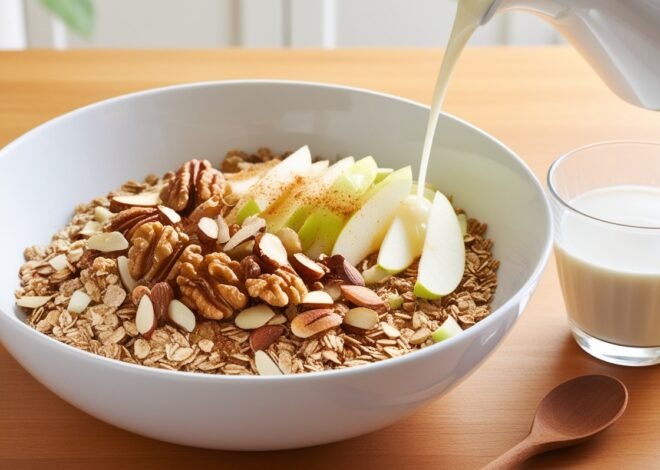 Muesli with Walnuts, Almonds, and Shredded Apple Recipe for Weight Loss